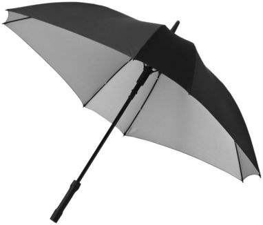 Зонт  23,5'', цвет сплошной черный, серебристый - 10906501- Фото №1
