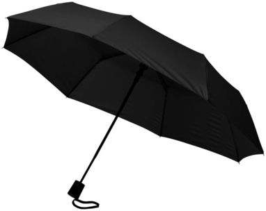 Зонт автоматический 21'', цвет сплошной черный - 10907700- Фото №1