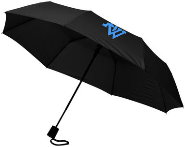 Зонт автоматический 21'', цвет сплошной черный - 10907700- Фото №2