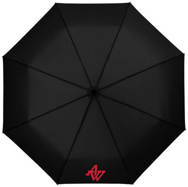 Зонт автоматический 21'', цвет сплошной черный - 10907700- Фото №3