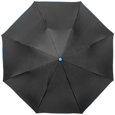 Зонт Spark  21'', цвет сплошной черный, синий - 10909100- Фото №3