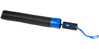 Зонт Spark  21'', цвет сплошной черный, синий - 10909100- Фото №5