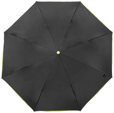 Зонт Spark  21'', цвет сплошной черный, зеленый - 10909102- Фото №3