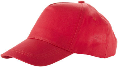 Дитяча кепка Memphis з 5 панелей, колір червоний - 11103606- Фото №1