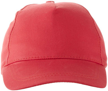 Дитяча кепка Memphis з 5 панелей, колір червоний - 11103606- Фото №3