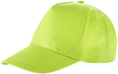 Детская кепка Memphis из 5 панелей, цвет зеленое яблоко - 11103608- Фото №1