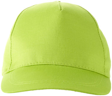 Дитяча кепка Memphis з 5 панелей, колір зелене яблуко - 11103608- Фото №3