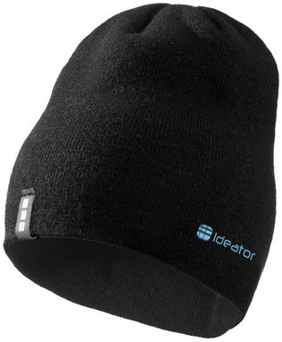 Лижна шапочка Level, колір суцільний чорний - 11105301- Фото №2