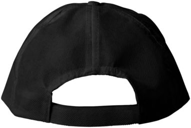 Нетканая кепка Basic из 5-ти панелей, цвет сплошной черный - 11106801- Фото №4
