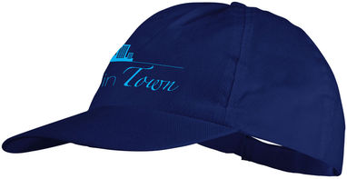 Неткана кепка Basic з 5-ти панелей, колір яскраво-синій - 11106803- Фото №2