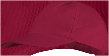 Нетканая кепка Basic из 5-ти панелей, цвет красный - 11106804- Фото №4