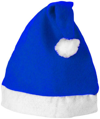 Новорічна шапка, колір яскраво-синій, білий - 11224402- Фото №1