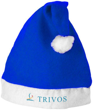 Новорічна шапка, колір яскраво-синій, білий - 11224402- Фото №2