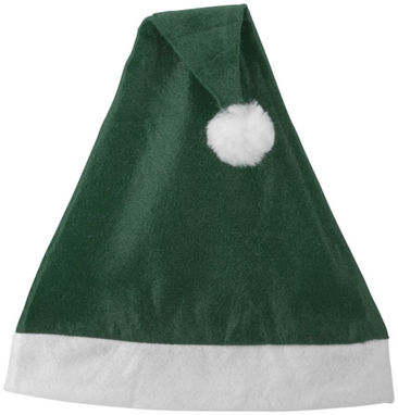 Новогодняя шапка, цвет зеленый, белый - 11224404- Фото №3
