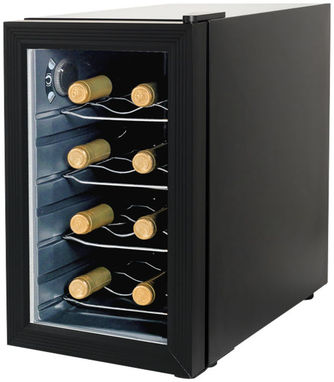 Холодильник Duras для 8-ми бутылок вина, цвет сплошной черный - 11250800- Фото №1
