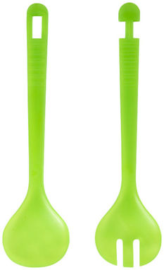 Набір для сервірування салату Como, колір зелений прозорий - 11255100- Фото №3