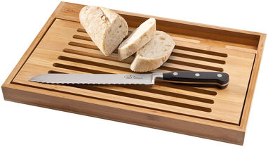 Разделочная доска Bistro с ножом для хлеба, цвет дерево - 11256500- Фото №1