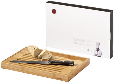 Разделочная доска Bistro с ножом для хлеба, цвет дерево - 11256500- Фото №6