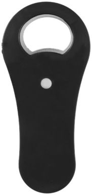 Магнитная открывалка для бутылок Rally, цвет сплошной черный - 11260800- Фото №5
