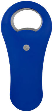 Магнитная открывалка для бутылок Rally, цвет ярко-синий - 11260801- Фото №4