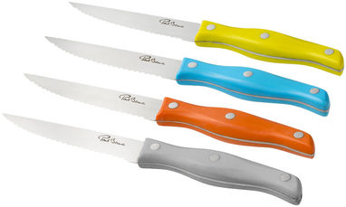 Набор из 4-х ножей для стейков, цвет многоцветный - 11265300- Фото №1