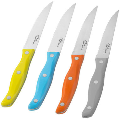 Набор из 4-х ножей для стейков, цвет многоцветный - 11265300- Фото №3