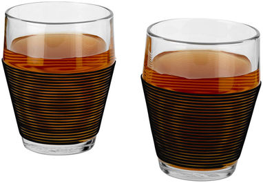Набір з двох термо-склянок, колір суцільний чорний, прозорий - 11270300- Фото №5
