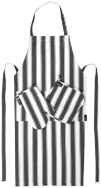 Набор для кухни из 3-х предметов, цвет сплошной черный, белый - 11270700- Фото №1