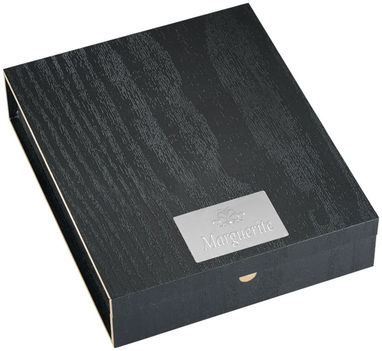Винный набор Belgio, цвет сплошной черный, серебряный - 11280600- Фото №2