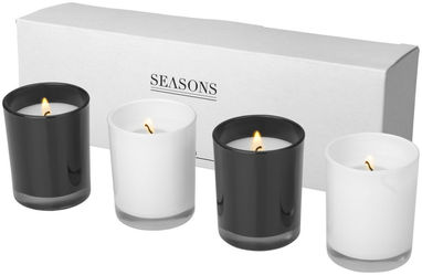 Набір з 4-х свічок HIlls, колір білий, суцільний чорний - 11281700- Фото №6