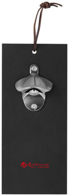 Открывалка Fero, цвет сплошной черный, серебряный - 11283800- Фото №2