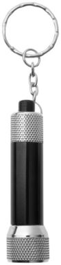 Брелок-фонарик Draco, цвет сплошной черный, серебряный - 11800701- Фото №4