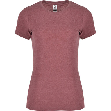 FOX WOMAN Жіноча футболка з коротким рукавом з текстурної тканини гранат  розмір S - CA666101256- Фото №1