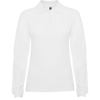 ESTRELLA WOMAN L/S Сорочка-поло з довгим рукавом білий  розмір L - PO66360301- Фото №1