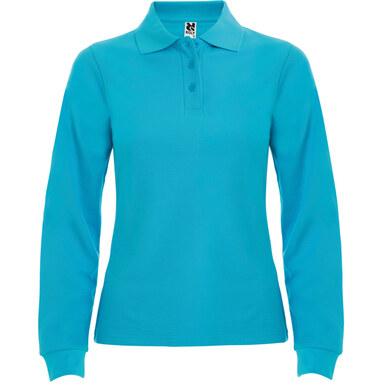 ESTRELLA WOMAN L/S Сорочка-поло з довгим рукавом бірюзовий  розмір S - PO66360112- Фото №1