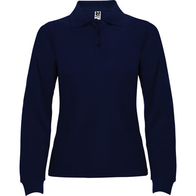 ESTRELLA WOMAN L/S Сорочка-поло з довгим рукавом темно-синій  розмір M - PO66360255- Фото №1