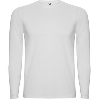 SOUL L/S Чоловіча футболка з довгим рукавом з коміром в´язки 1x1 білий  розмір 12 - RI25102701- Фото №1