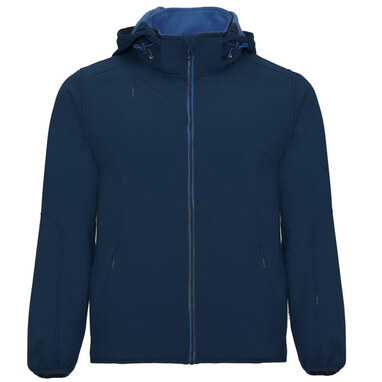 Двухслойная спортивная куртка SoftShell морской синий  размер XS - SS64280055- Фото №1