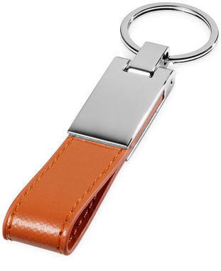 Брелок з ремінцем, колір оранжевий, срібний - 11808402- Фото №6