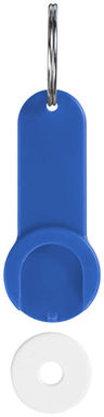 Брелок-держатель для монет Shoppy, цвет ярко-синий - 11809401- Фото №5