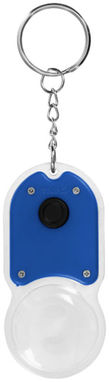 Брелок для ключів Zoomy зі збільшувальним склом і ліхтариком, колір яскраво-синій - 11809501- Фото №6