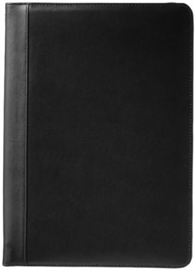 Кожаная папка Harvard на молнии, цвет сплошной черный - 11916300- Фото №3