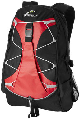 Рюкзак Hikers, цвет сплошной черный, красный - 11936302- Фото №2