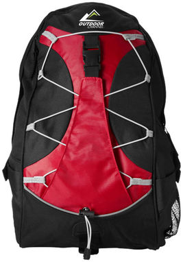 Рюкзак Hikers, цвет сплошной черный, красный - 11936302- Фото №3