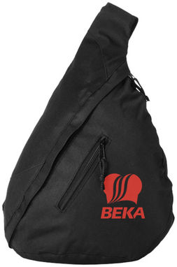 Трикутний рюкзак Brooklyn, колір суцільний чорний - 19549400- Фото №3