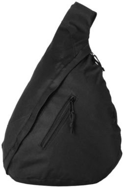 Треугольный рюкзак Brooklyn, цвет сплошной черный - 19549400- Фото №4