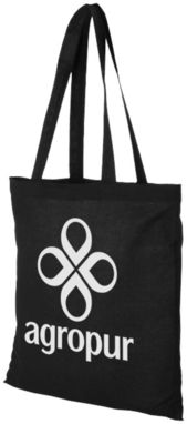 Хлопковая сумка Carolina, цвет сплошной черный - 11941101- Фото №2