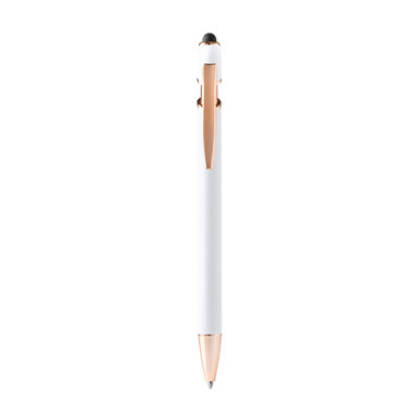 Металева кулькова ручка Soft-touch білий - BL1341TA01- Фото №1