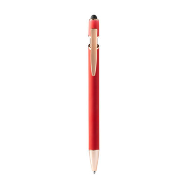Металева кулькова ручка Soft-touch червоний - BL1341TA60- Фото №1