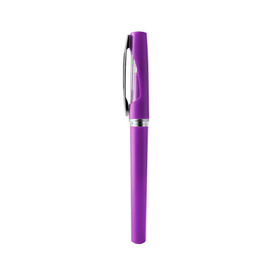 Роликовая ручка из ABS с металлическим дизайном фиолетовый  размер ONE SIZE ADULT - BL1975S171- Фото №1